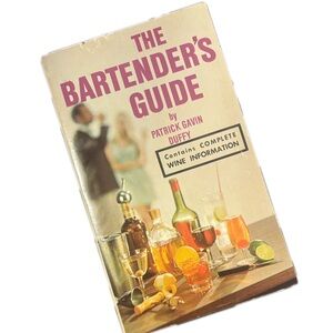 The Bartenders Guide Patrick Duffy Cocktail Recipe Book Drinks 1969